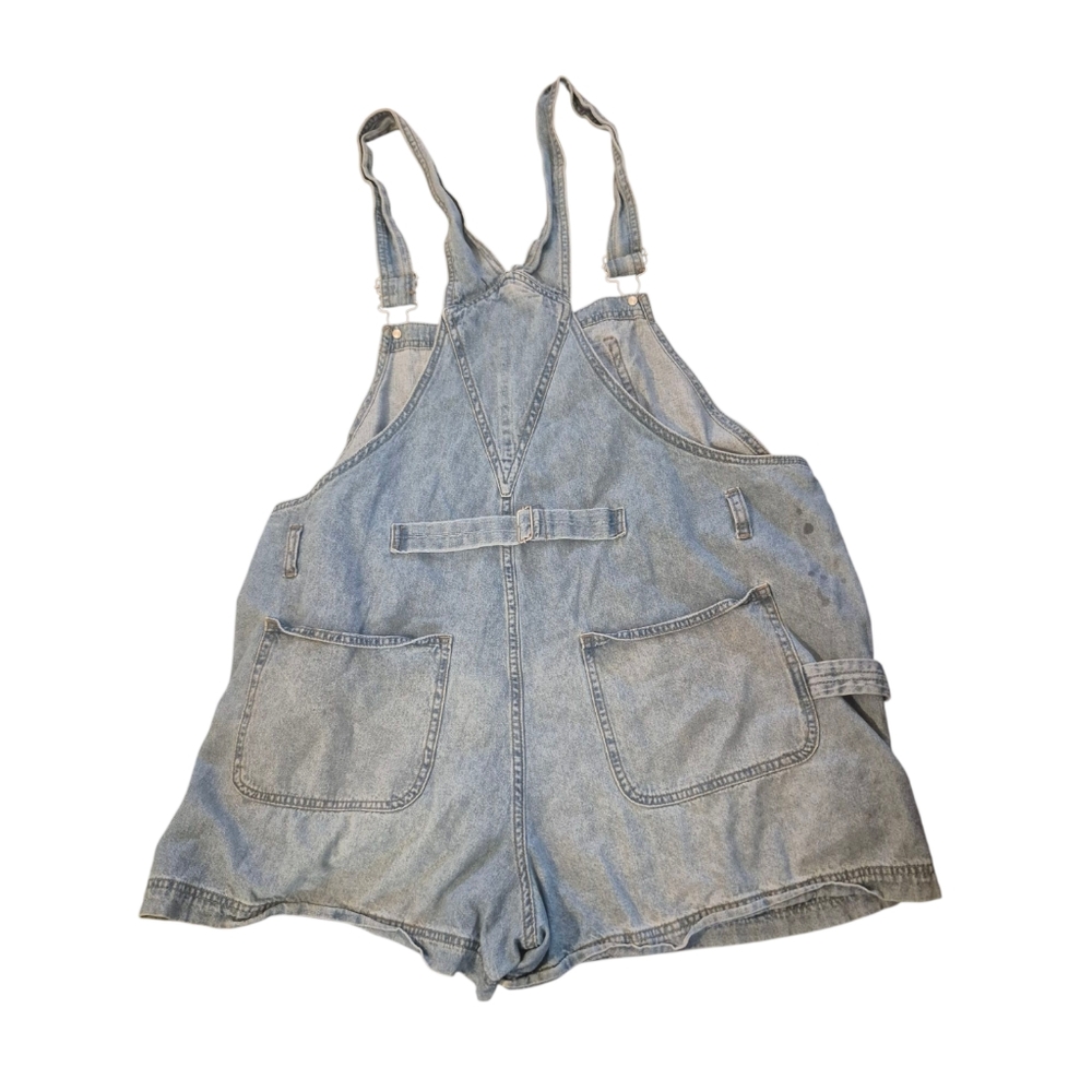 No Boundaries Blue Denim Overalls Casual Summer Style - Picture 4 of 4